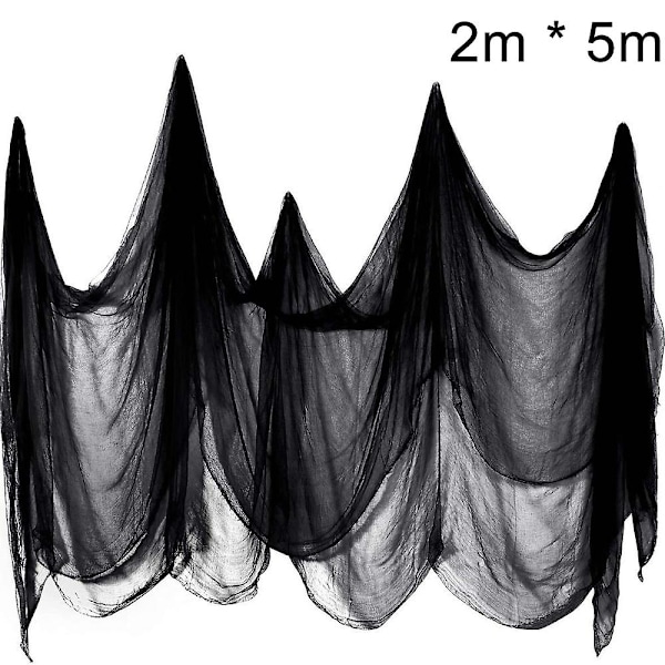 Halloweenfestdekorationer   Tillbehör Spöklikt Gasväv Jätte Dekoration Draperi Dörröppningar Ingångar Fönster Läskig Täck Dekorativ