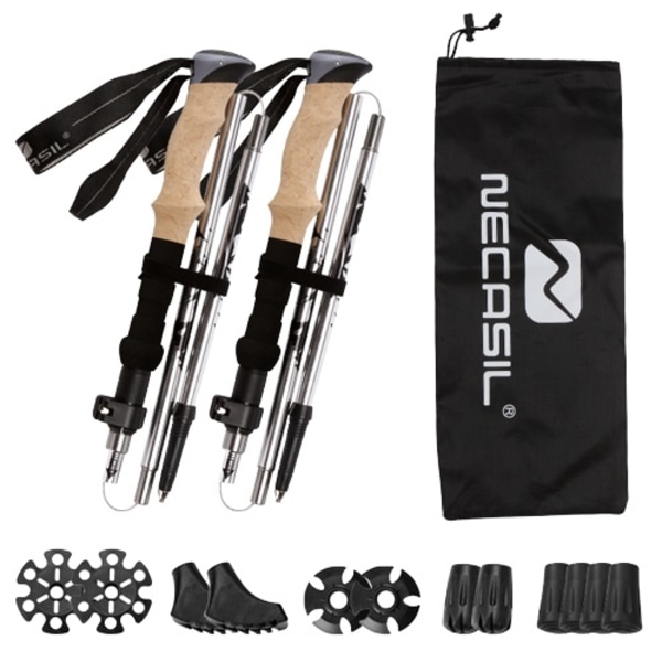 INF Ultralight kokoontaitettavat vaellussauvat / kävelysauva 5 osaa 1 pari