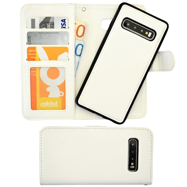 Glat Læder Etui til Galaxy S10 med Læder Cover
