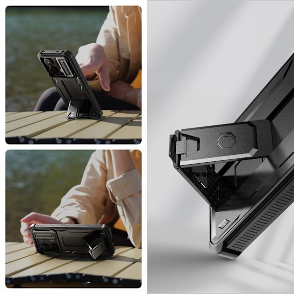 REMAKE Tech-Protect Xiaomi Redmi Note 13 Pro 5G Skal Kevlar Cam+ Svart