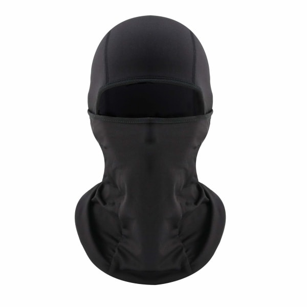 Balaclava / hjelmhette vindtett Lycra Svart