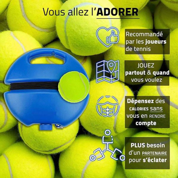 Tennis Trainer med Elasticitet för Barn och Vuxna Utomhus