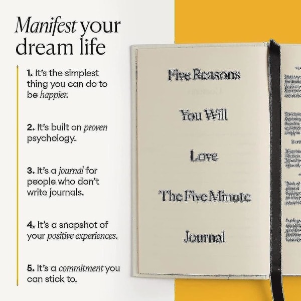 REMAKE Intelligent Change: The Five Minute Journal - Daglig for Glæde, Mindfulness og Reflektion - Udateret Livsplanlægger