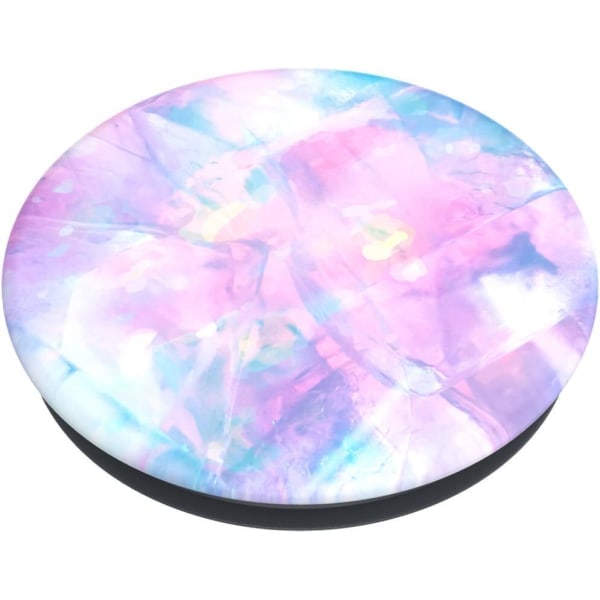PopSockets Basic Grip med Stativfunktion Kristall Opal