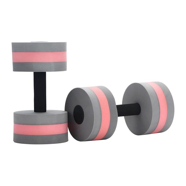Mardi Gras 2024 1 Par Aqua Fitness Dumbbells Skum Dumbbells Håndstænger Pool Modstandstræning Rød
