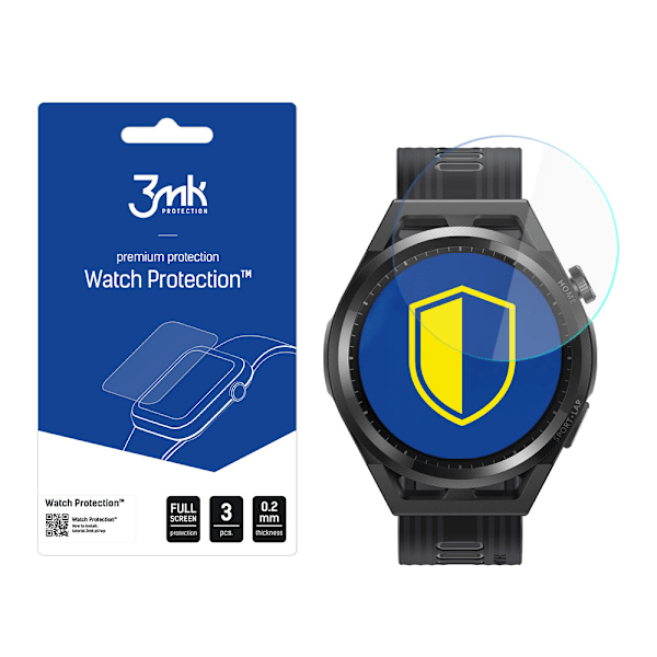 Huawei Watch GT Runner - 3mk Skärmskydd v. FlexibleGlass Lite