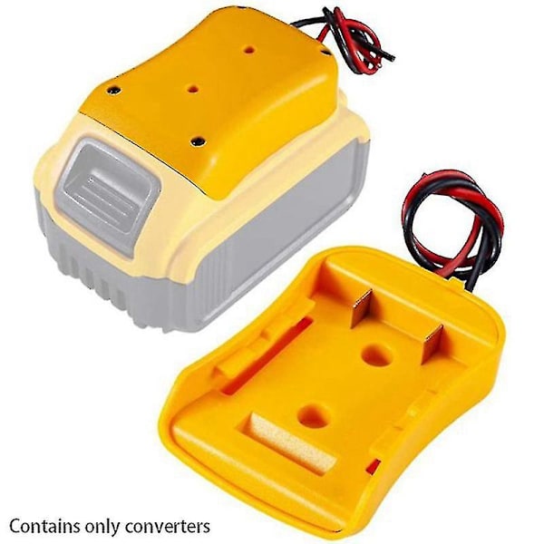 2 stk. Batteriadapter til Dewalt 20V batteri 18V Dock strømstik 12 Gauge robotkabler tilslutning