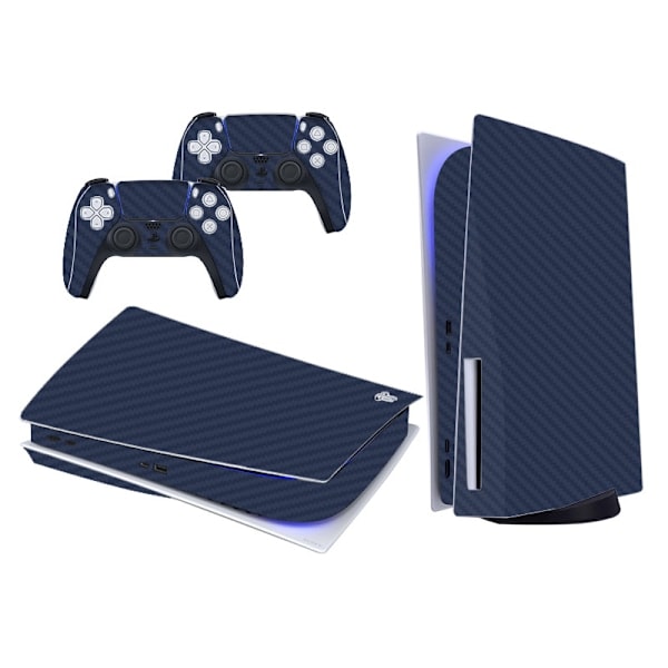 PS5-konsolin ja ohjaimen nahka, sininen