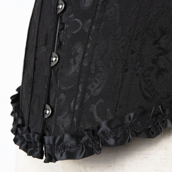 Kvinnors Blommig Korsett Braless Axelbandslös Underkläder Grön s