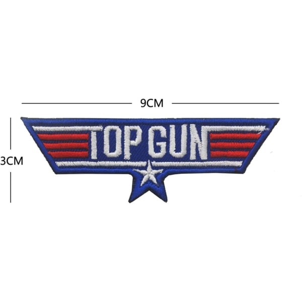 REMAKE Maverick Amerikansk Flag Iron-on Sy-på Patches (11-pak)