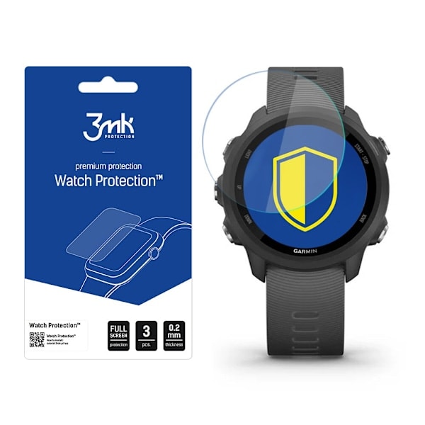 Garmin Forerunner 245 - 3mk Kellon suoja v. FlexibleGlass Lite
