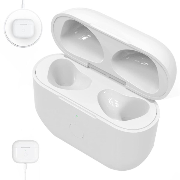 Laddningsfodral för hörlurar för 3 Laddningsfodral 450mah Trådlöst laddningsfodral Bluetooth-synkronisering Snabb parning