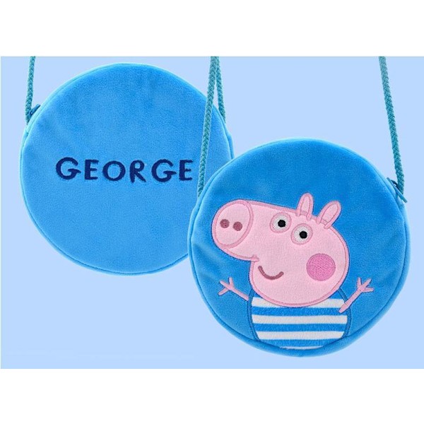 Greta Gris Peppa Gris børnehave skuldertaske George og Peppa Blå one size black