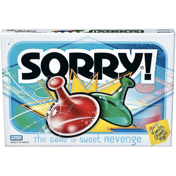 Hasbro Games Sorry! Parker Brothers Perhepeli 2-4 pelaajalle, 6 vuotta ja vanhemmille