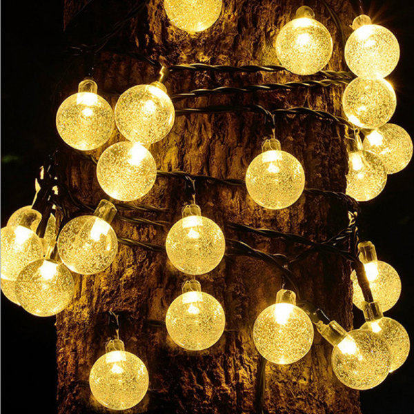 LED stjernelanterner 5 meter 50 lys, festlig, jul, fest, dekorative lys batteridrevet
