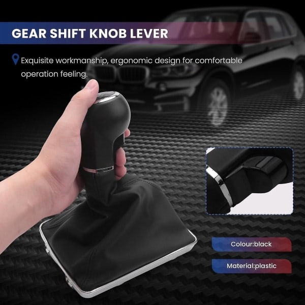 6-växlad växelspaksknopp med damaskbälg passar Opel Zafira H 2005-2014 med backväxel - XinHan