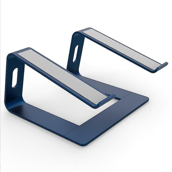 Laptop Stativ - Laptop Stativ til skrivebord - Ergonomisk laptop holder i aluminium (blå) blå