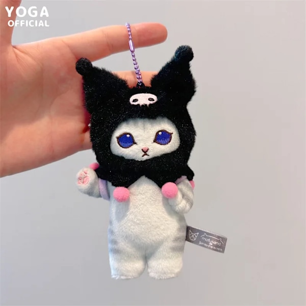 Kawaii Mofusand Sanrio Anime Hobby Tempura Friterad Klä upp Min Melody Kuromi Cinnamoroll Plyschdocka Väska Hänge Födelsedagspresent 12cm KLM 12cm