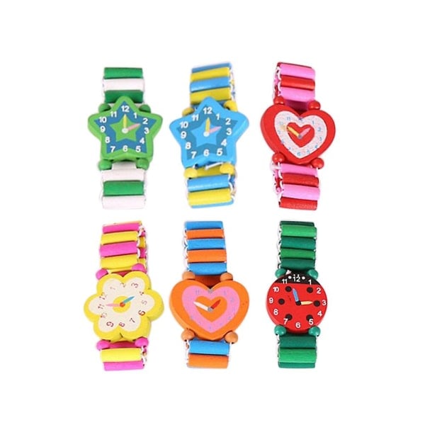 Pcs Priser Barn Cartoon Armbandsur Träklocka Träarmbandsur Klocka