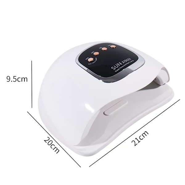 UV/LED-lampe med timerfunksjon