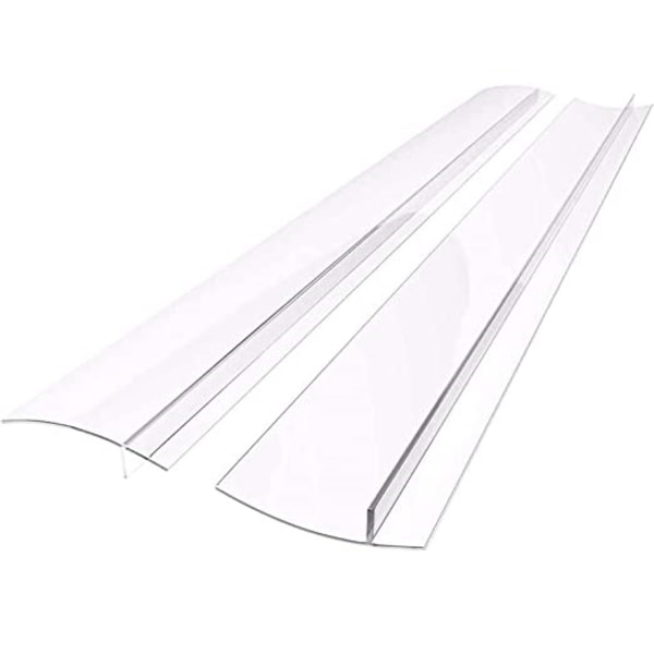 Komfurstrimler holder rent mellem komfur og skab 61,5 cm Transparent 2-pak