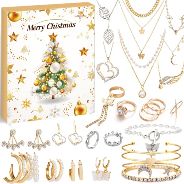 2023 Merry Christmas Calendar Bracelet Kit Gold