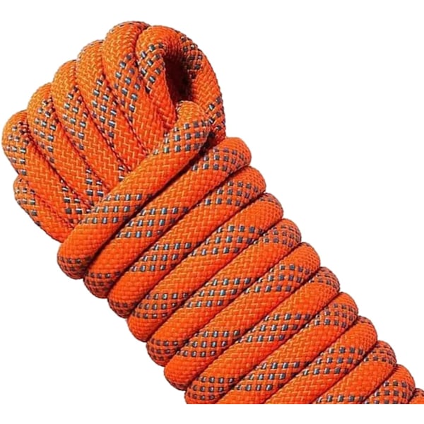 REMAKE Orange 12mm 10m 33ft Klätterrep för Utomhus Säker Klätterrep för Bergsklättring