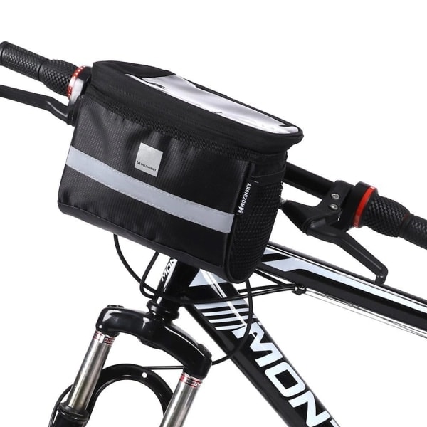 Wozinsky Cykeltaske med Smartphone-rum til Styret 2L - Sort