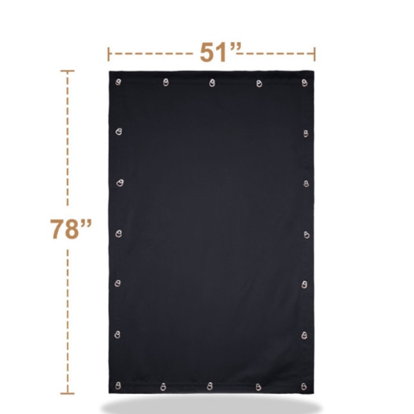 Tillfällig mörkläggningsgardin i polyester