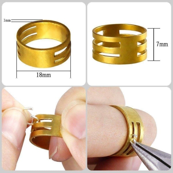 Smyckestillverkningssats - Tänger, Tråd, Ringar - DIY Guld