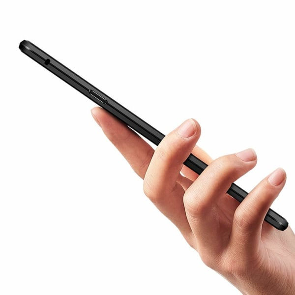 Samsung Galaxy S9 Plus -kotelo näytönsuojalla, musta