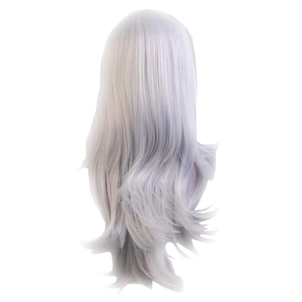 REMAKE Silvervit Peruk 70cm Cosplay Kostym vit vit