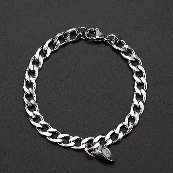 [2 st/set Hjärtformad Magnetisk Attraherande Armband för Par]