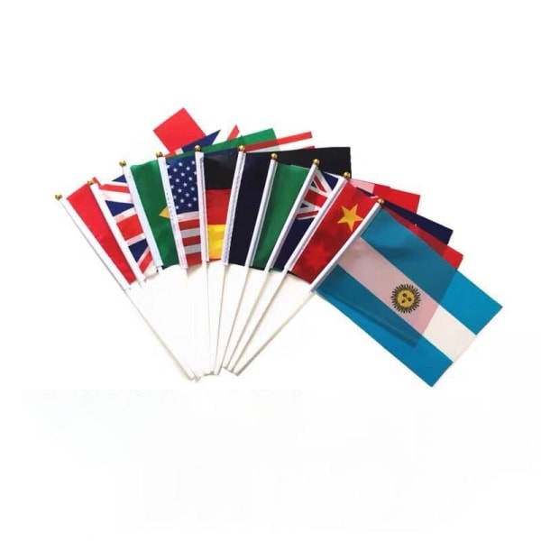National Gusty flagga, vinka flaggan Slumpmässigt 10 ansiktsflagga