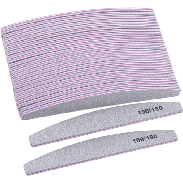 Polishing file 50 pack washable double-sided nail files 50 pi