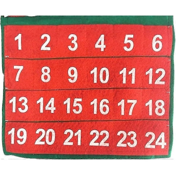 Julekalender for vegg, julepynt nedtellingskalender