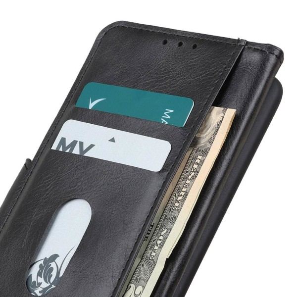 Samsung Galaxy S23 Etui Crazy Horse Læder Sort