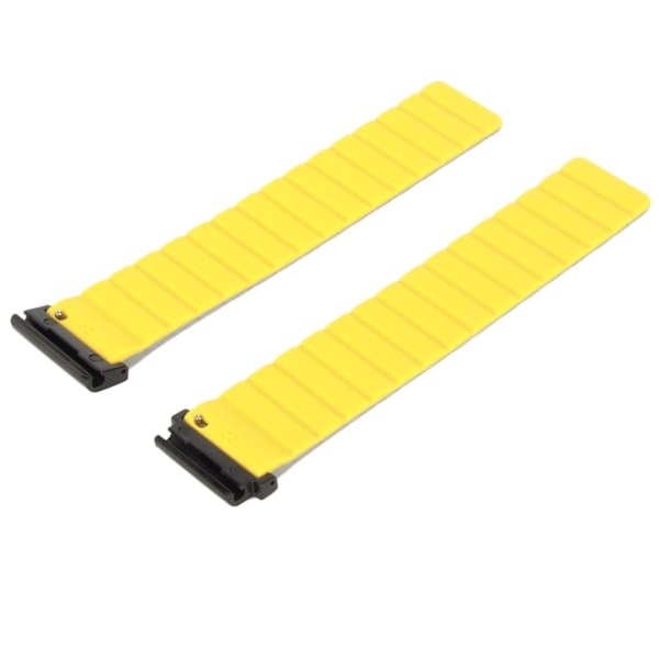 REMAKE Magnetiskt Urband 26mm Svettbeständig Silikon Urband Snabbkoppling Urband för Vertix 2 Grå och Gul