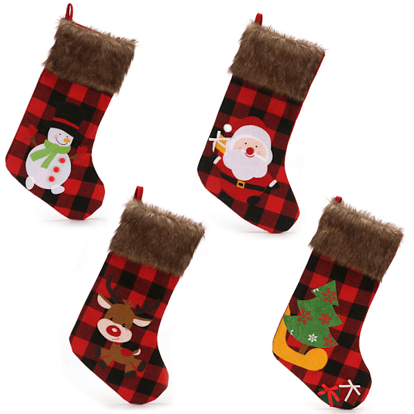 Hanging Christmas stockings, hanging stockings for Christmas decorations ornaments gifts stockings