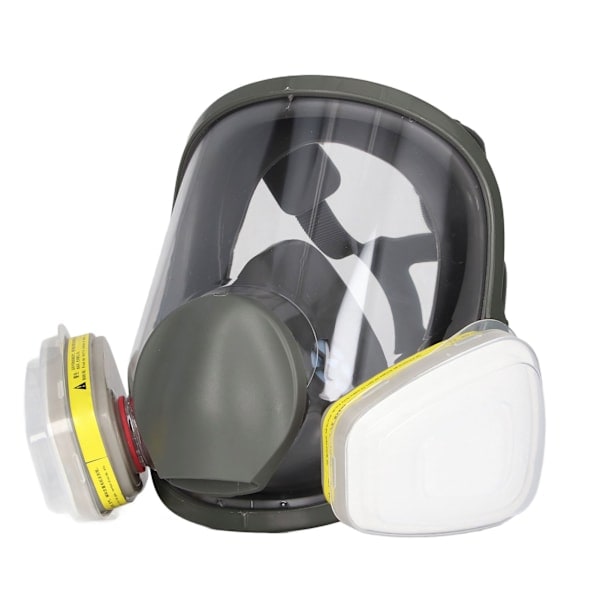 REMAKE Helmask Respirator Återanvändbar Organisk Ångskydd för Måleri Svetsning med 10 st Filterbomull och Skydd Nr 7 Filterlåda