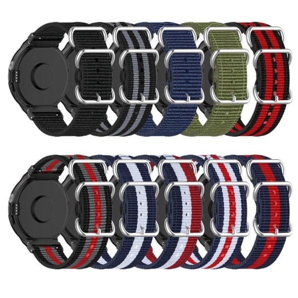 Garmin Forerunner 220 / 230 / 235 / 630 / 620 / 735 Nylon Urrem - Sort Sort