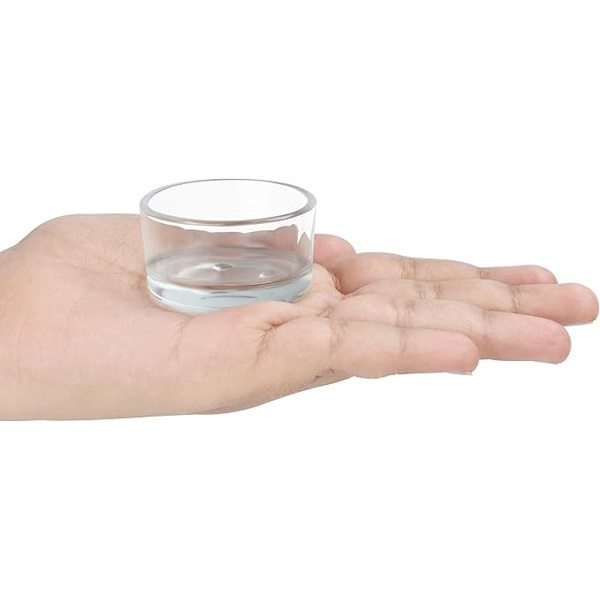 REMAKE Sæt med 5 Klar Glas Te-lys Lanterner - 5,2 cm/2,04 tommer