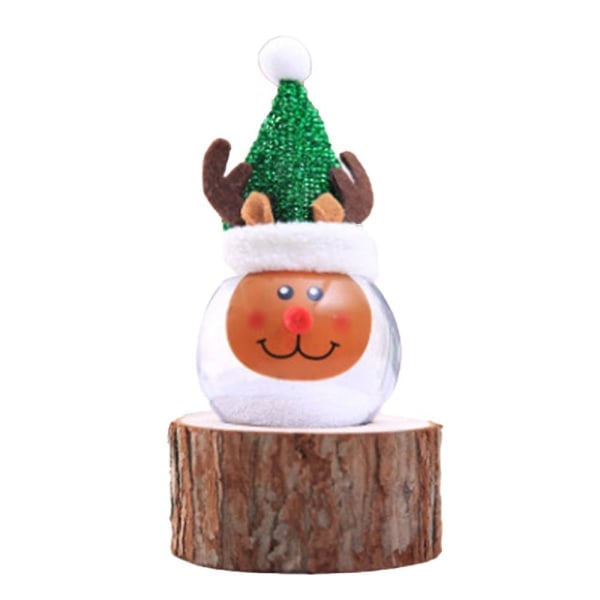 Jultomte Bollpynt Julhängande boll med lampor Julgranspynt