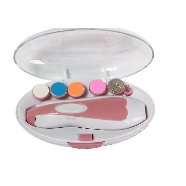 Baby Negleklipper Babysikker Elektrisk Baby Negleklipper, Baby Neglefil Sæt (Pink) pink