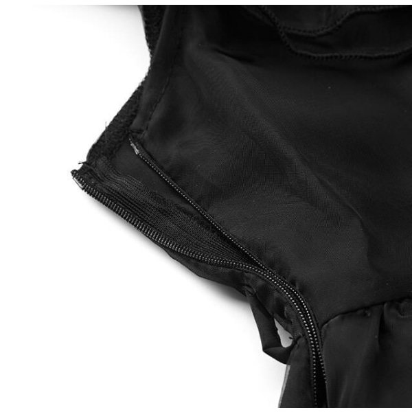 REMAKE Wednesday Addams Svart Kjole for Jenter med Gratis Tilbehør 130CM