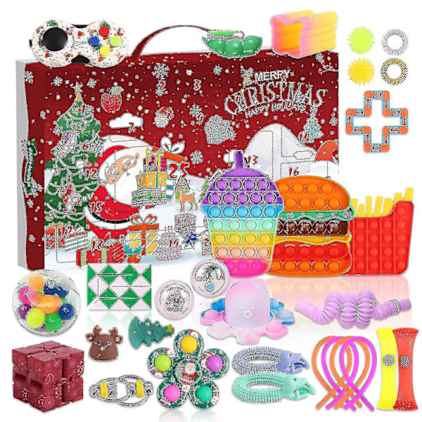 REMAKE Julkalender med 24 Fidget Toys - Antistress-set för barn
