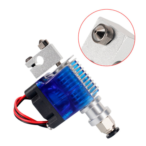 3D Printer Dyse E3D Dyse Hærdet Stål Dyse Slid- og Korrosionsbestandig Dyse 3D Print Dyse (0.3mm/1.75m6 Gevind)
