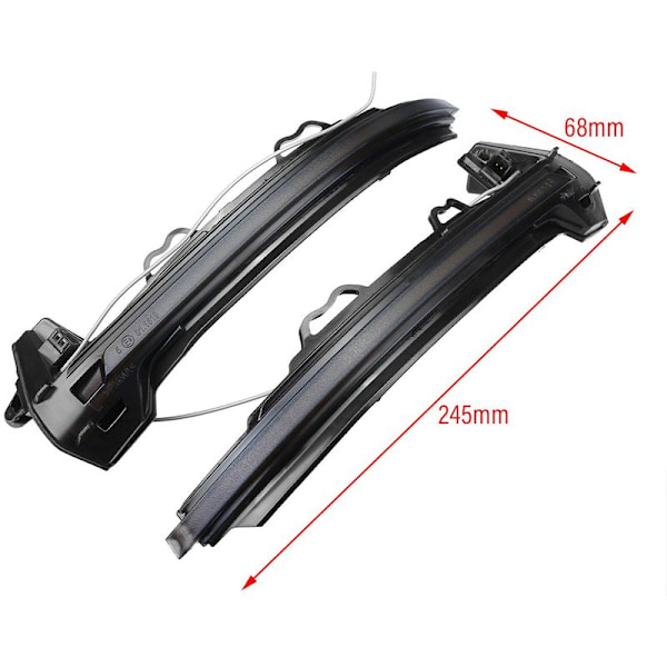För Audi A4 S4 A5 S5 RS4 RS5 Vatten Ljus LED A4/S4 B9 2016-2019 Unik Gul 2st