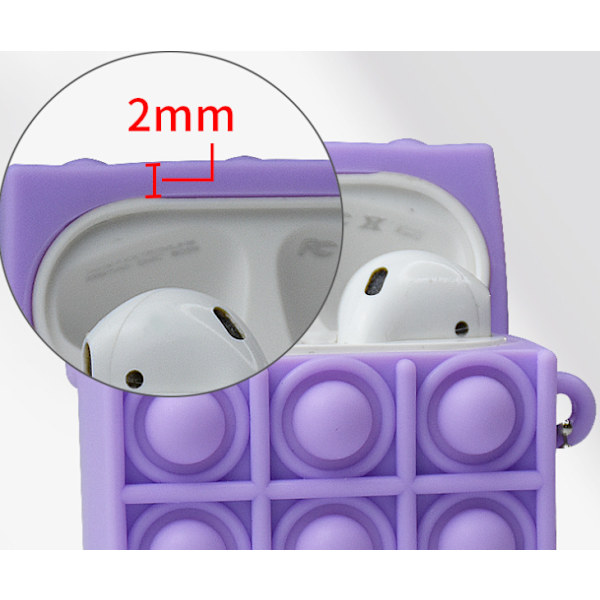 Lämplig för Apple AirPods 1.2 generation skyddsfodral, andra generationens tecknade Bluetooth-headset, silikonfodral (himmelsblå),