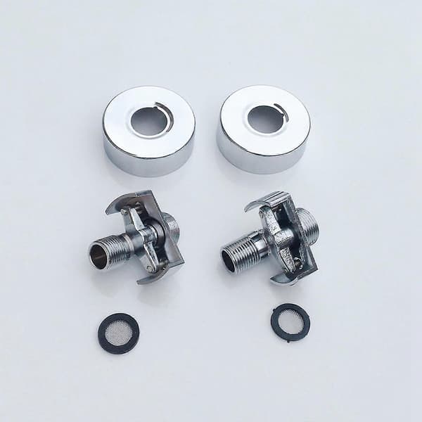 2st Justerbart Duschhuvud i Koppar, Vinklat Rörhörnfäste